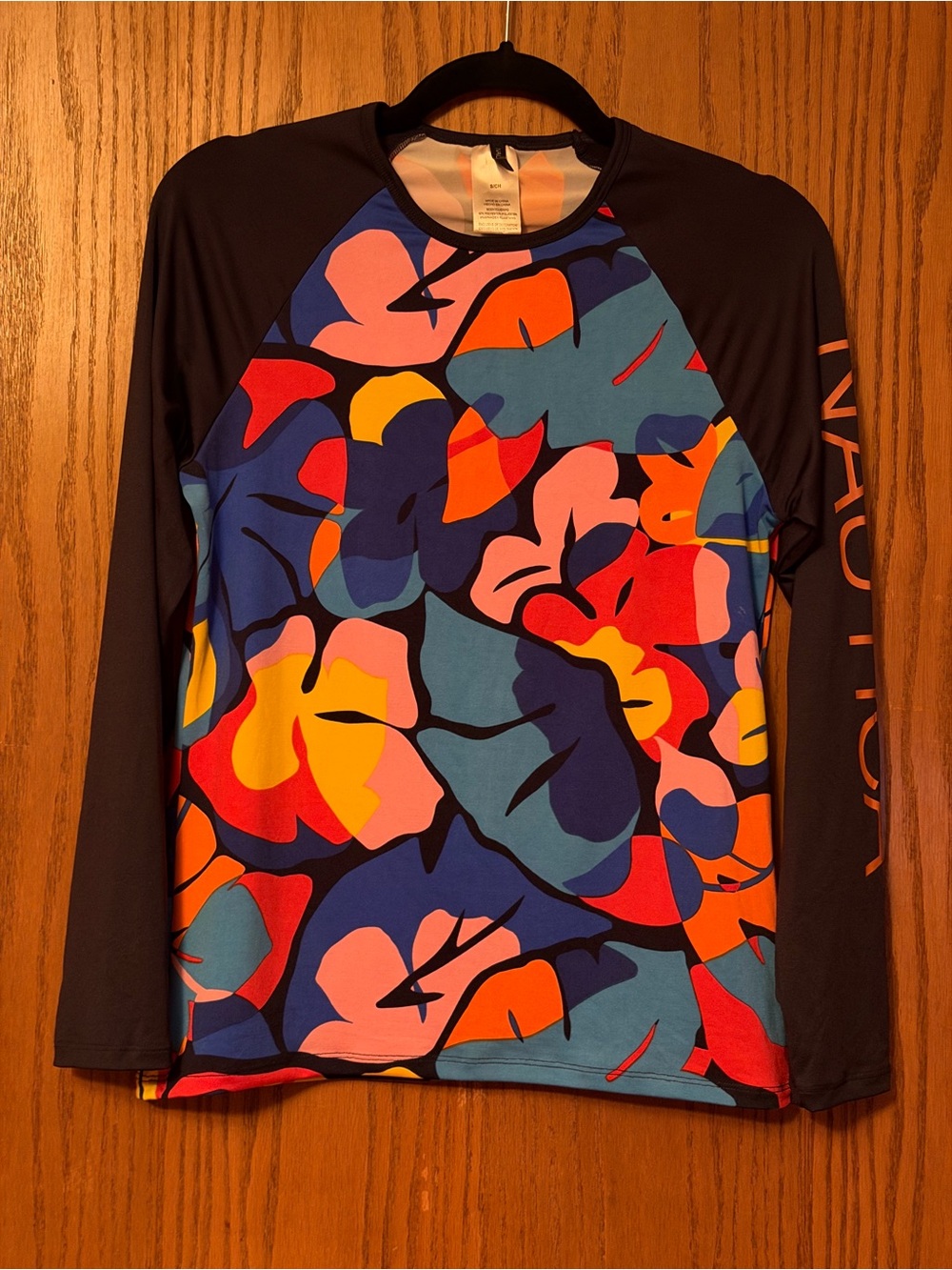 Nautica Long Sleeve Rash Guard Sun Smart Swim Essential Beach Vacation Travel